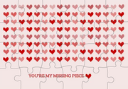 Puzzle Postcard - You're My Missing Piece