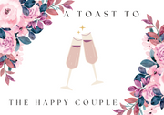 Puzzle Postcard - A Toast To The Happy Couple