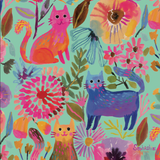 Cats and Florals by Subhashini Narayanan