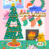 JIGGY Junior, Christmas Cats by Genna Blackburn
