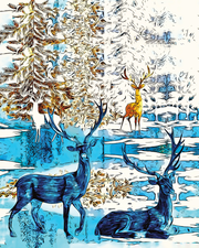 My Deer Friends by Tanya Johnston