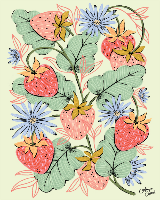 Strawberry Patch by Allyx Capek