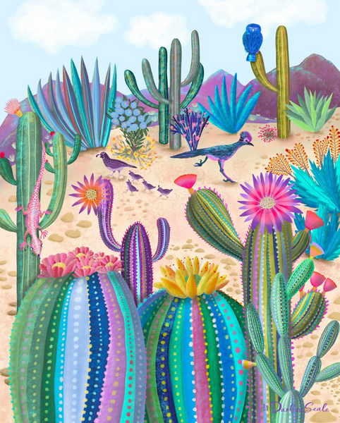 Rainbow Cactus by Darlene Seale – JIGGY Puzzles