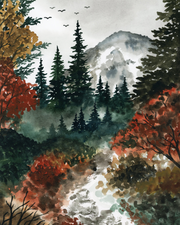 Mount Rainier National Park in Fall by Kendra VanDruff