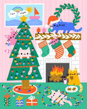 JIGGY Junior, Christmas Cats by Genna Blackburn