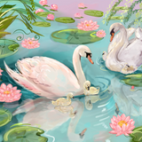 Swans by Elena Fay