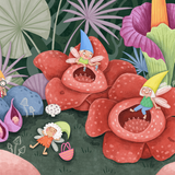 JIGGY Junior, Tiny Wanderers, Giant Blooms Tree by Serineh Eliasian