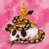Skull & Snake by Megan Roy