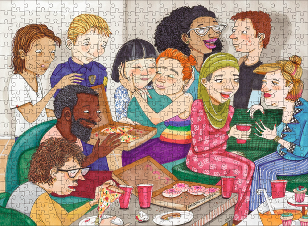Completed House Party puzzle