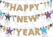 Puzzle Postcard - Happy New Year
