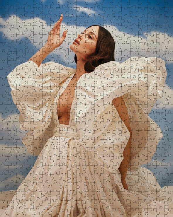 Completed Kacey Musgrave Head in the Clouds puzzle
