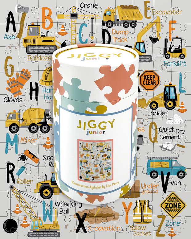 JIGGY Junior, Construction Alphabet by Lisa Perry